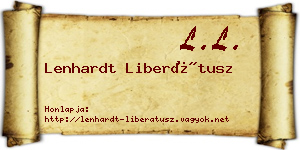 Lenhardt Liberátusz névjegykártya